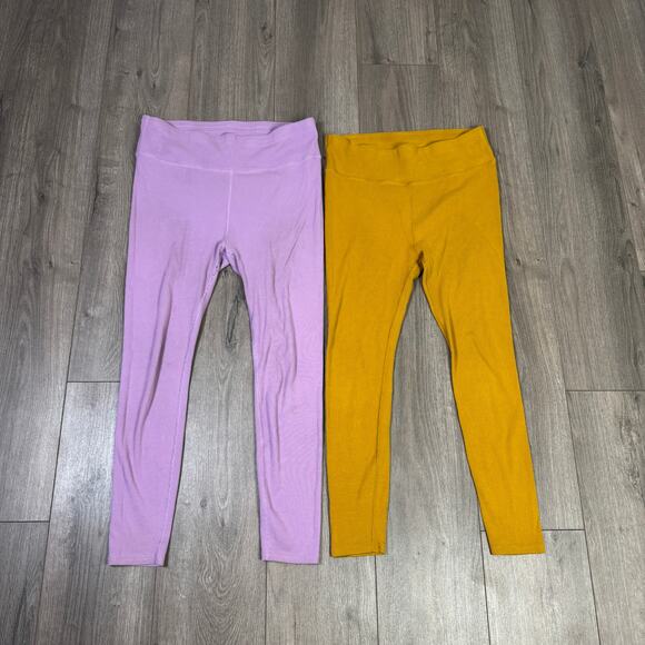 Pact Pull on High Rise Ribbed Leggings X2 US Women's XL - Picture 2 of 11